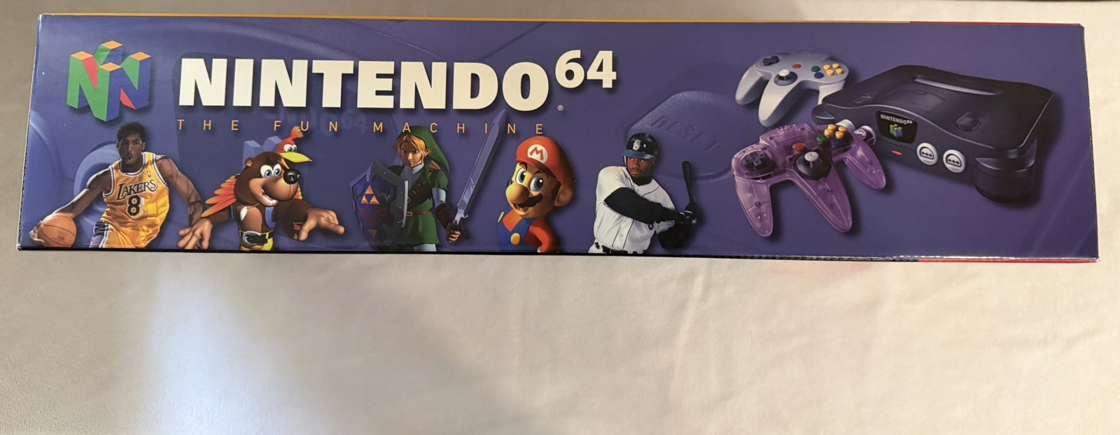 Nintendo 64 N64 Atomic Purple Vintage Video Game Console New, sealed collectable