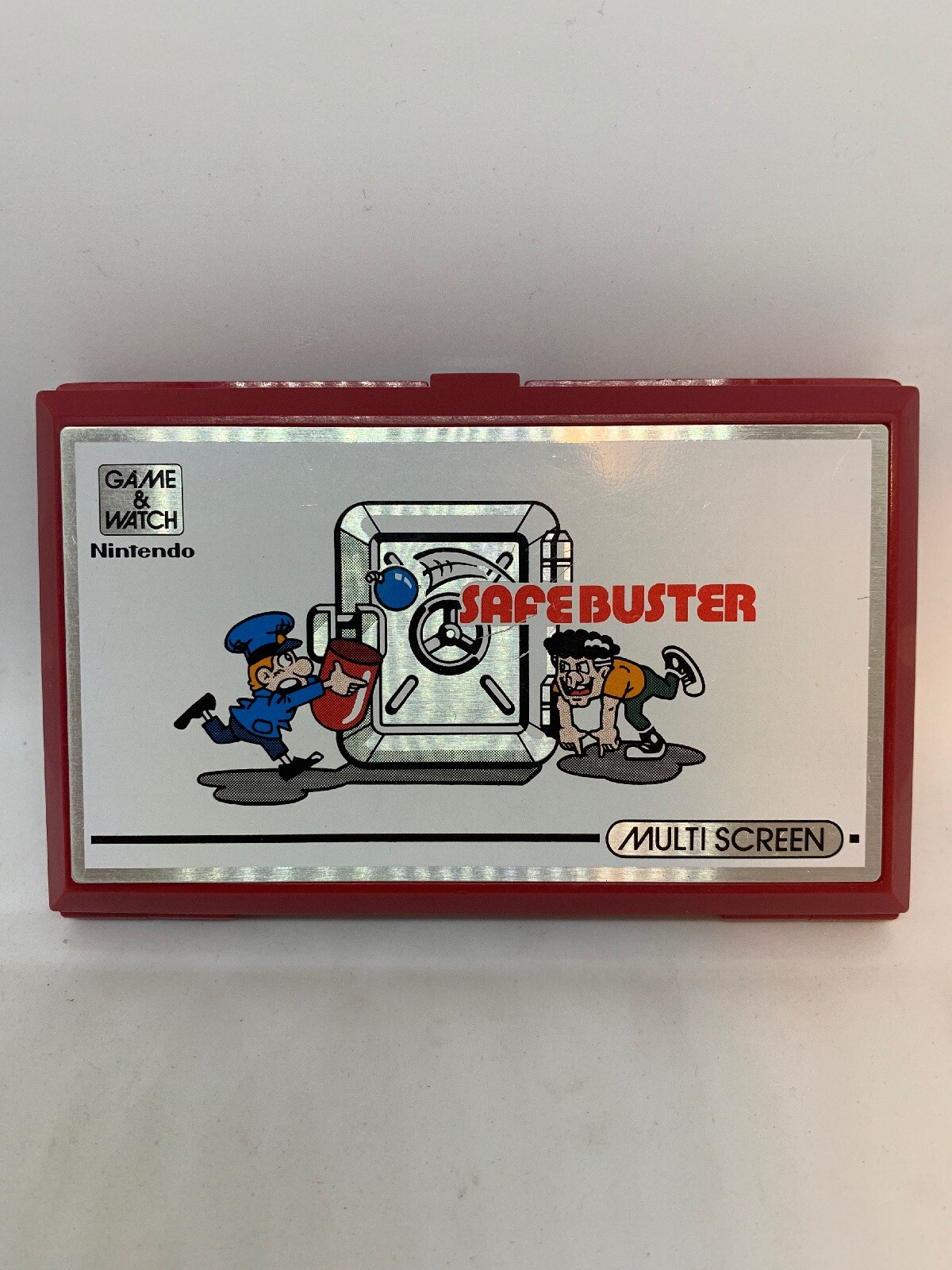 **ERROR COVER ON UPSIDE DOWN** NINTENDO GAME & WATCH SAFEBUSTER 1988 *ONLY ONE*