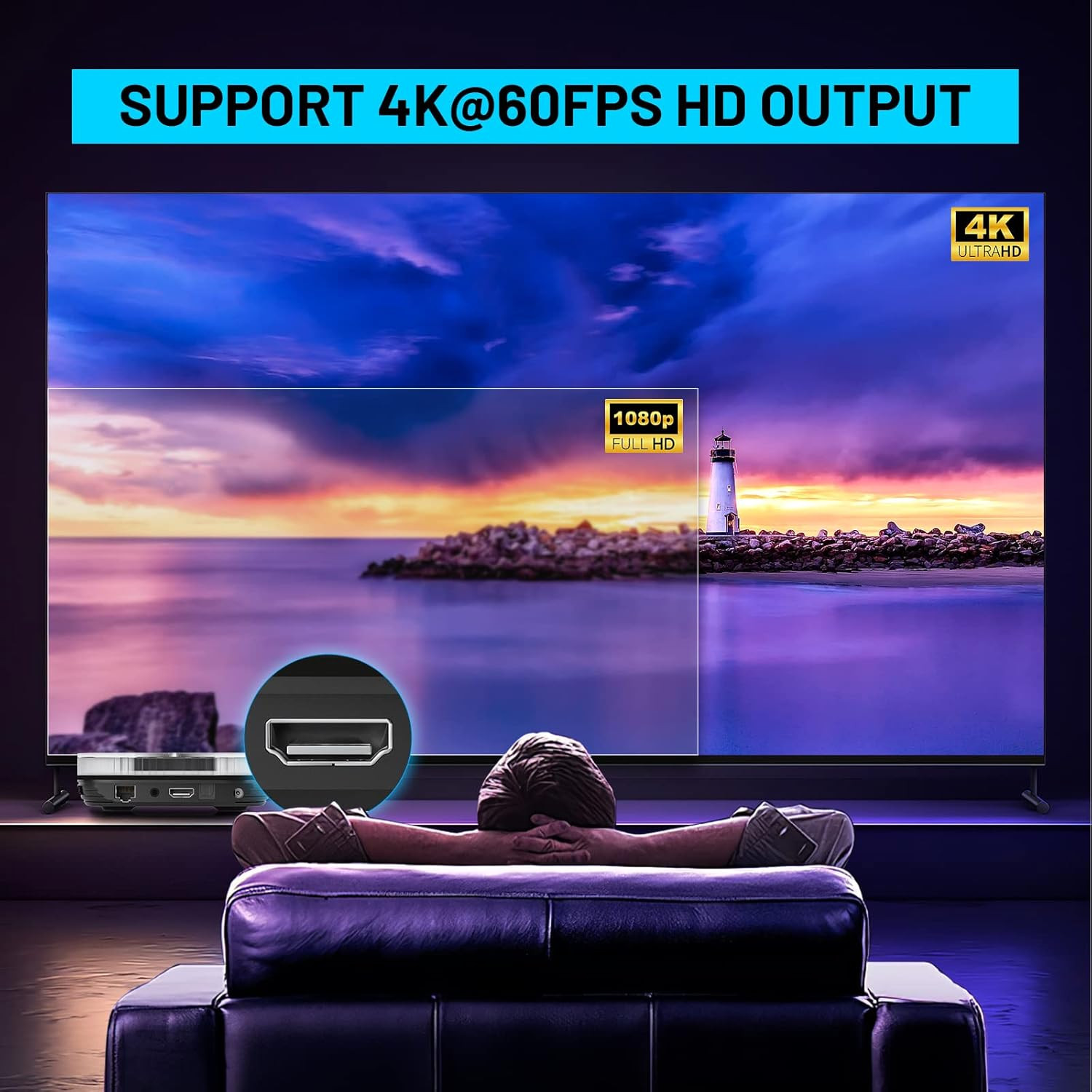 Super Console X4 plus Retro Game Consoles Built-In 65000+ Games, Plug and Play V