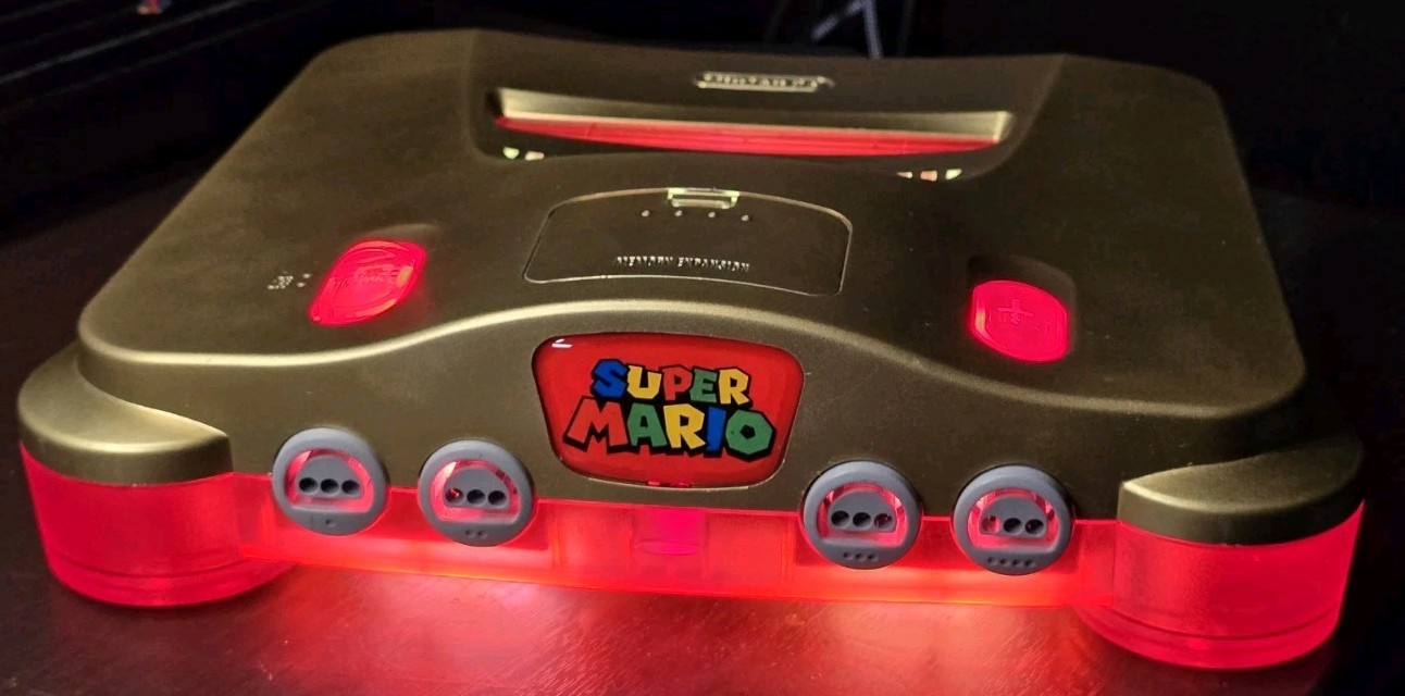 Custom Nintendo 64 (Mario Themed + Hdmi + USBC)