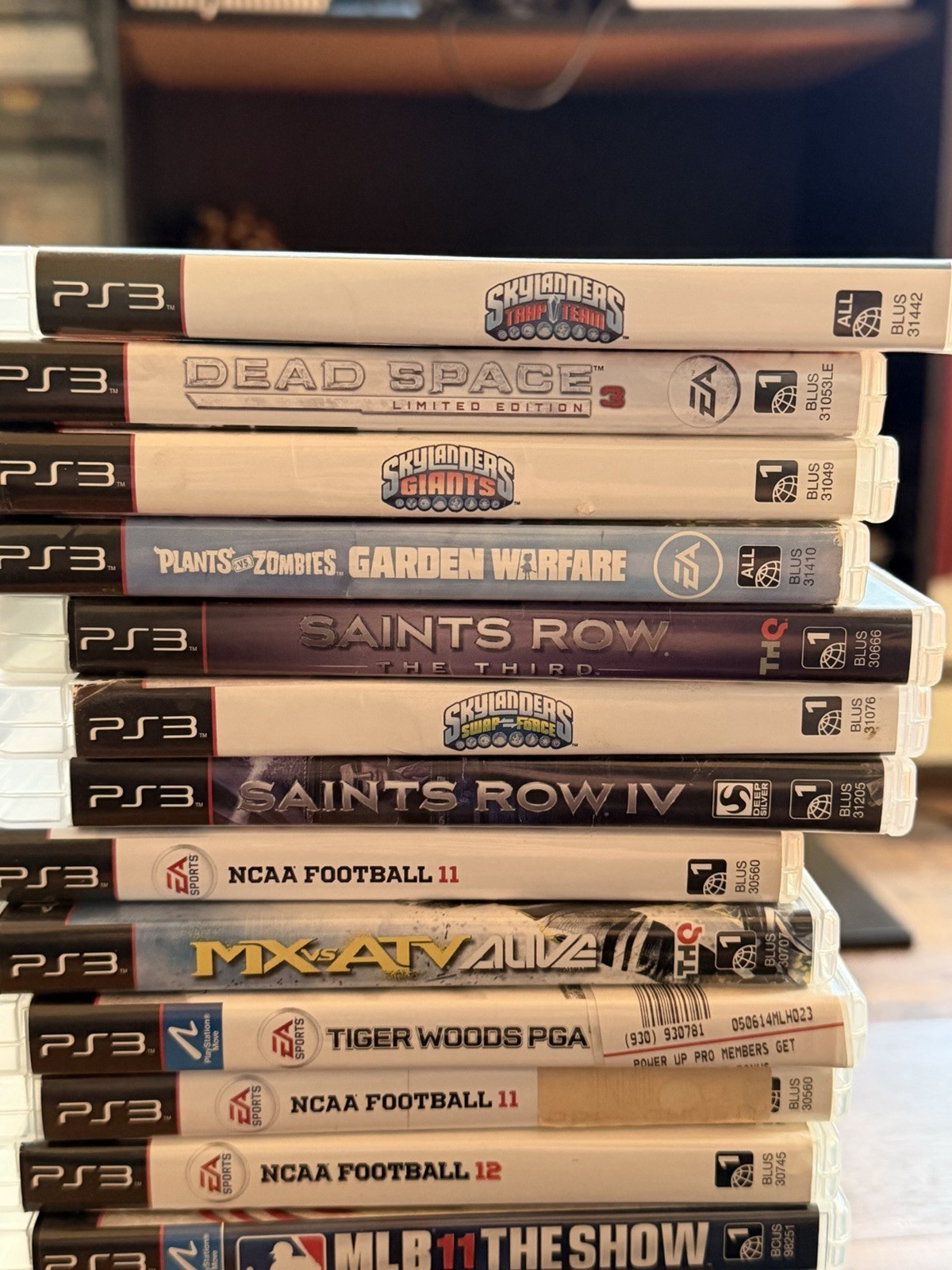Sony PlayStation 3 PS3 80GB Fat Console Bundle CECHL01 W/ 19 Games, Controller
