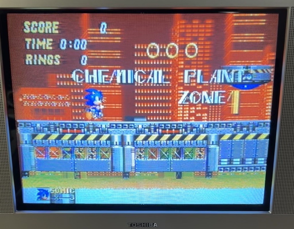 SEGA Genesis MK-1631 Console Bundle 1 Controller 1650 Power AV & Sonic 2 TESTED
