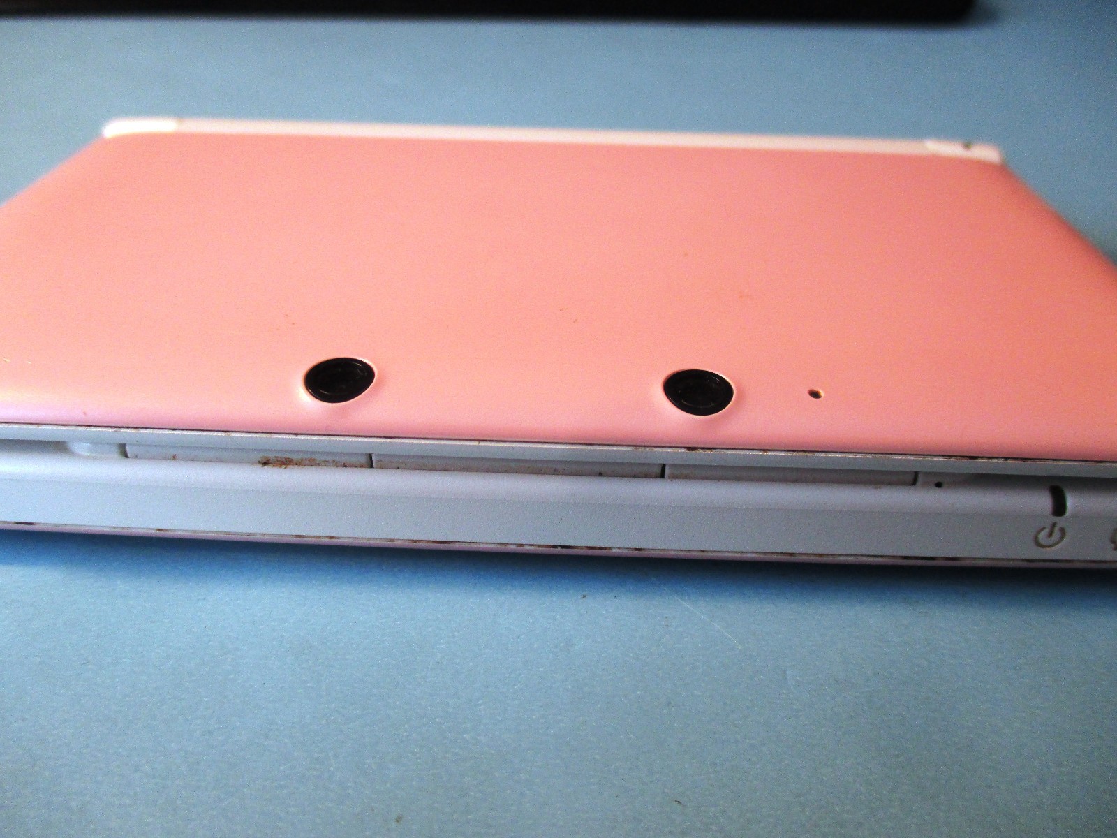 Nintendo 3DS XL White & Pink Handheld System w/Charger FREE Ship!