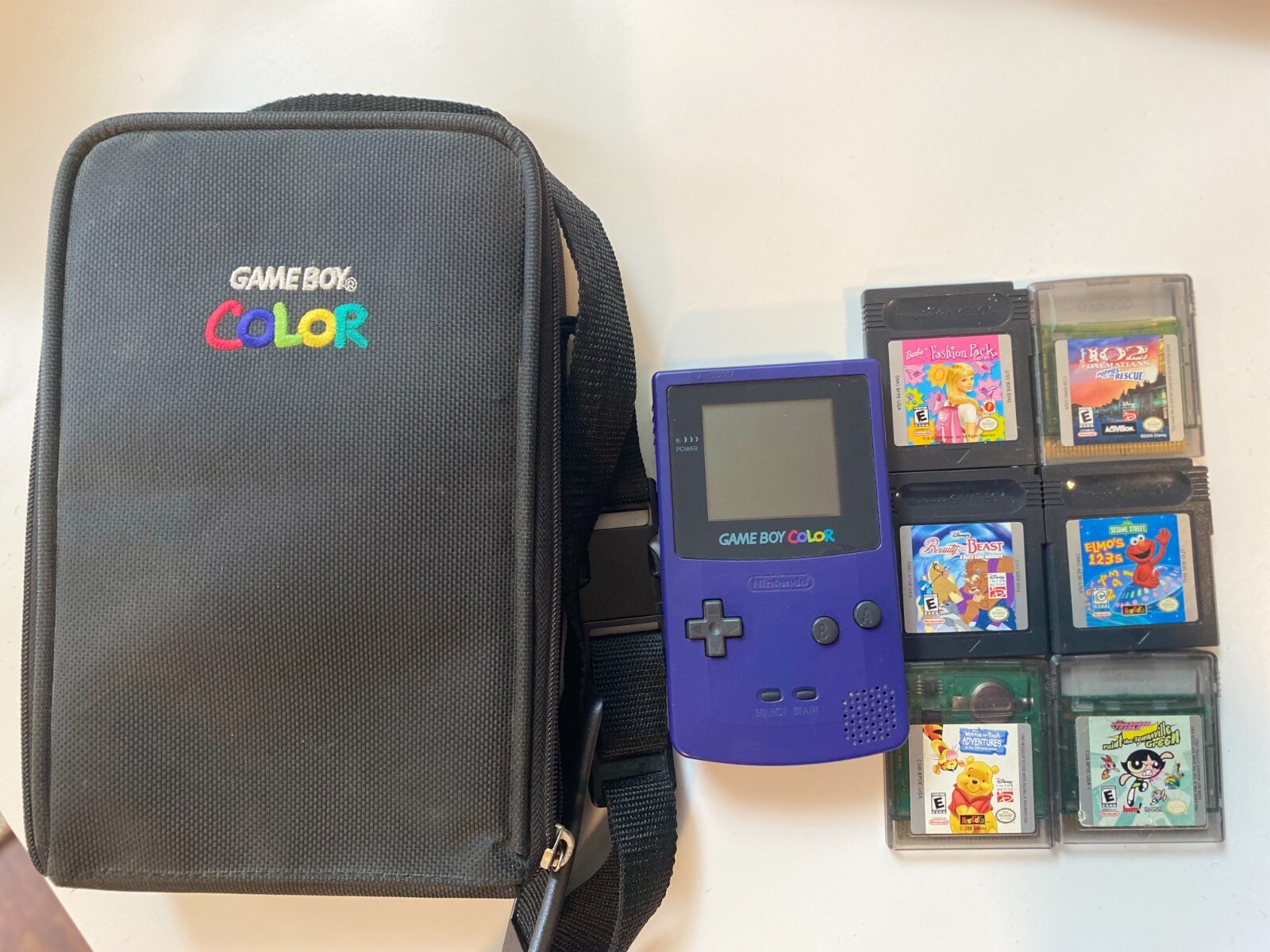 Nintendo Game Boy Box Blue with 6 Games – Retro Gaming Fun! Made in China