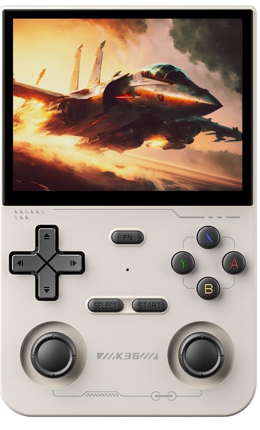 K36 Retro Handheld Video Game Console 16000+ Retro Games! 3.5 in Gray !fast ship
