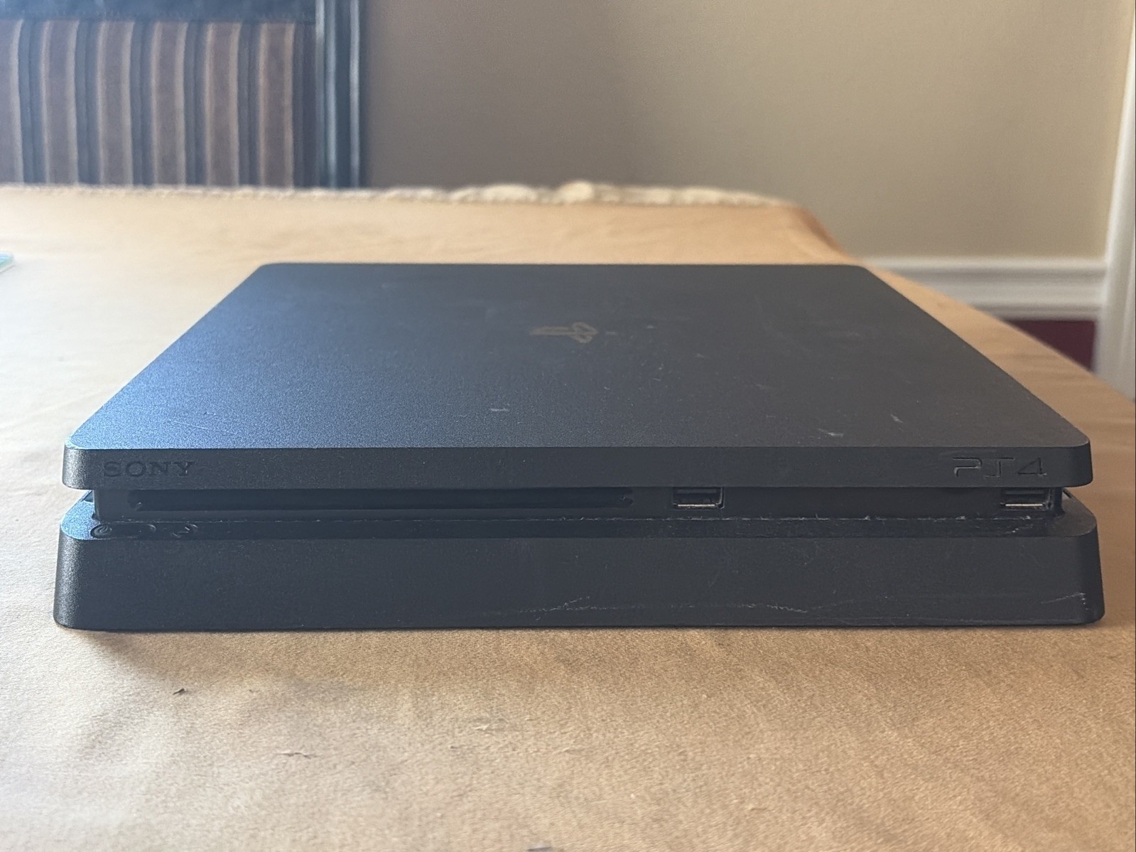 PlayStation 4 Slim PS4 1TB Black Console CUH-2215B v13.50 w/Cords Controller(6