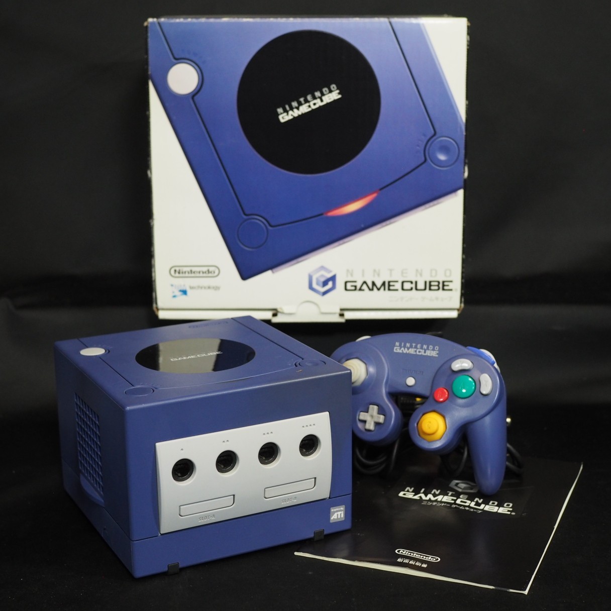Nintendo GameCube Console System DOL-101 Violet Boxed NTSC-J Japan Tested GC