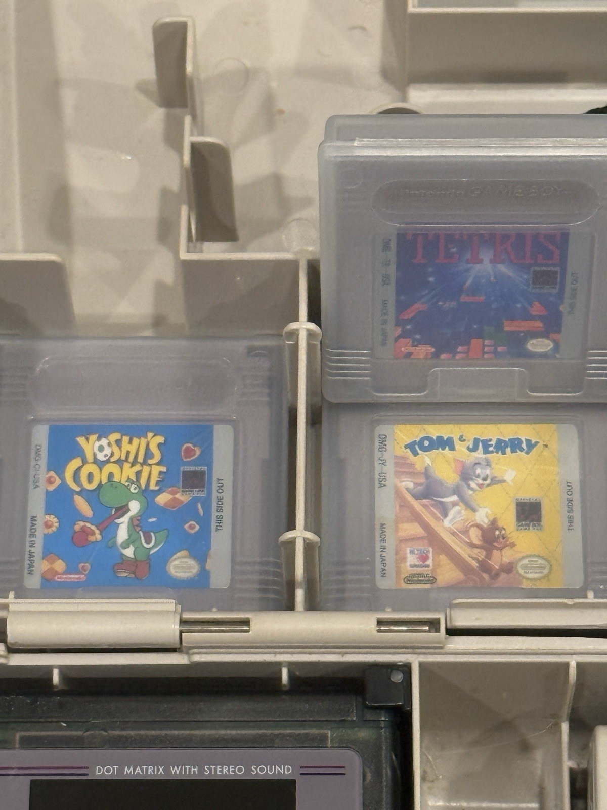 Nintendo Game Boy DMG IPS Backlit Bundle ASCII Carry-All DLX Case 6 Games Tested
