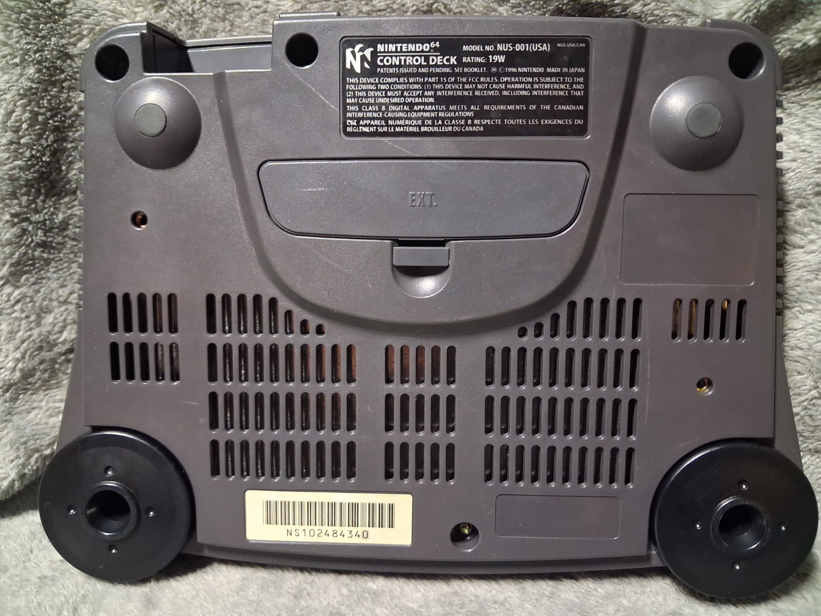 Nintendo 64 NUS-001 INCLUDES Rumble Pak OEM Cables CONTROLLER N64 Tested
