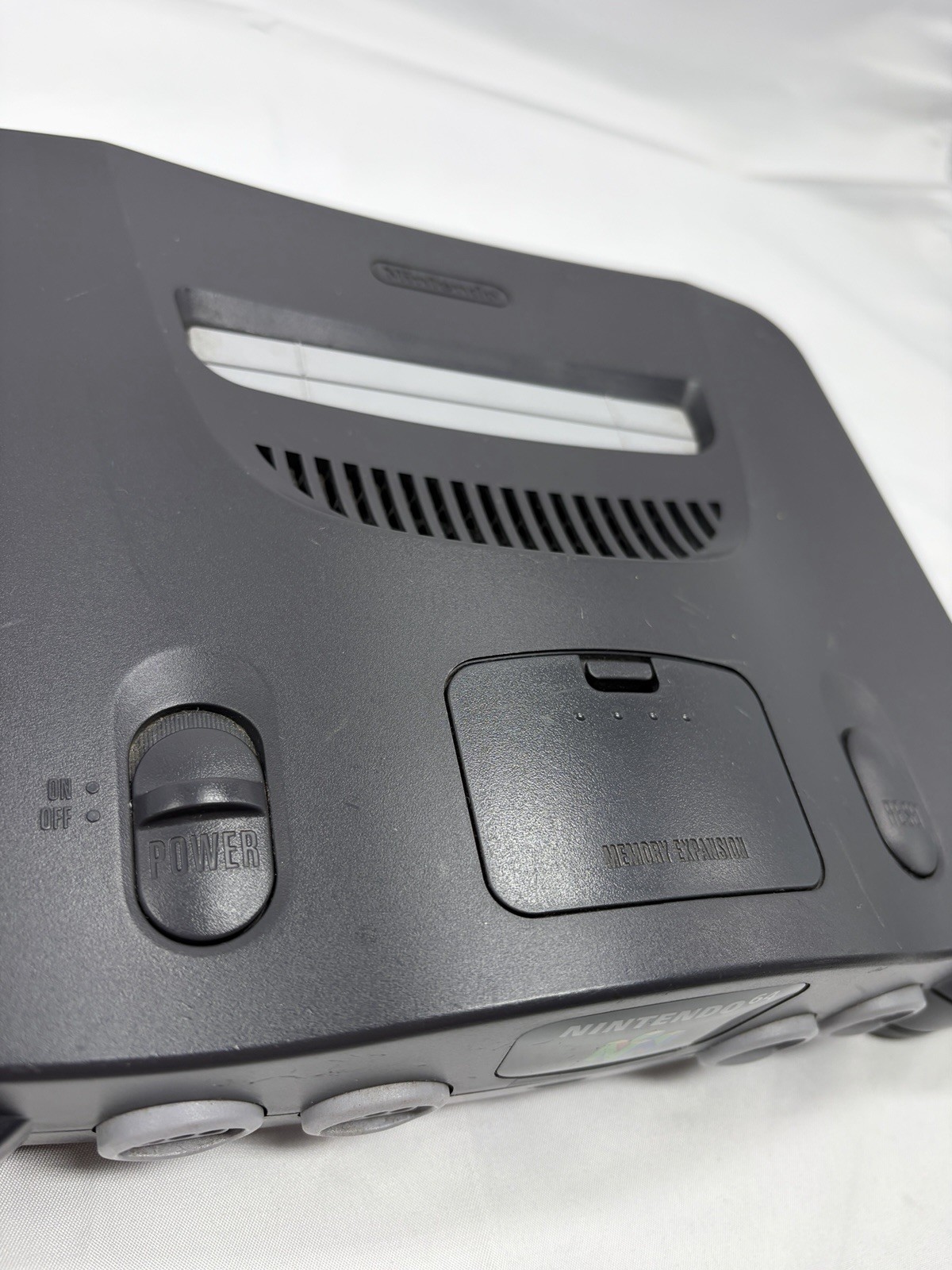 Nintendo 64 N64 Console with Expansion Pack Pak Tested Working No Accessories