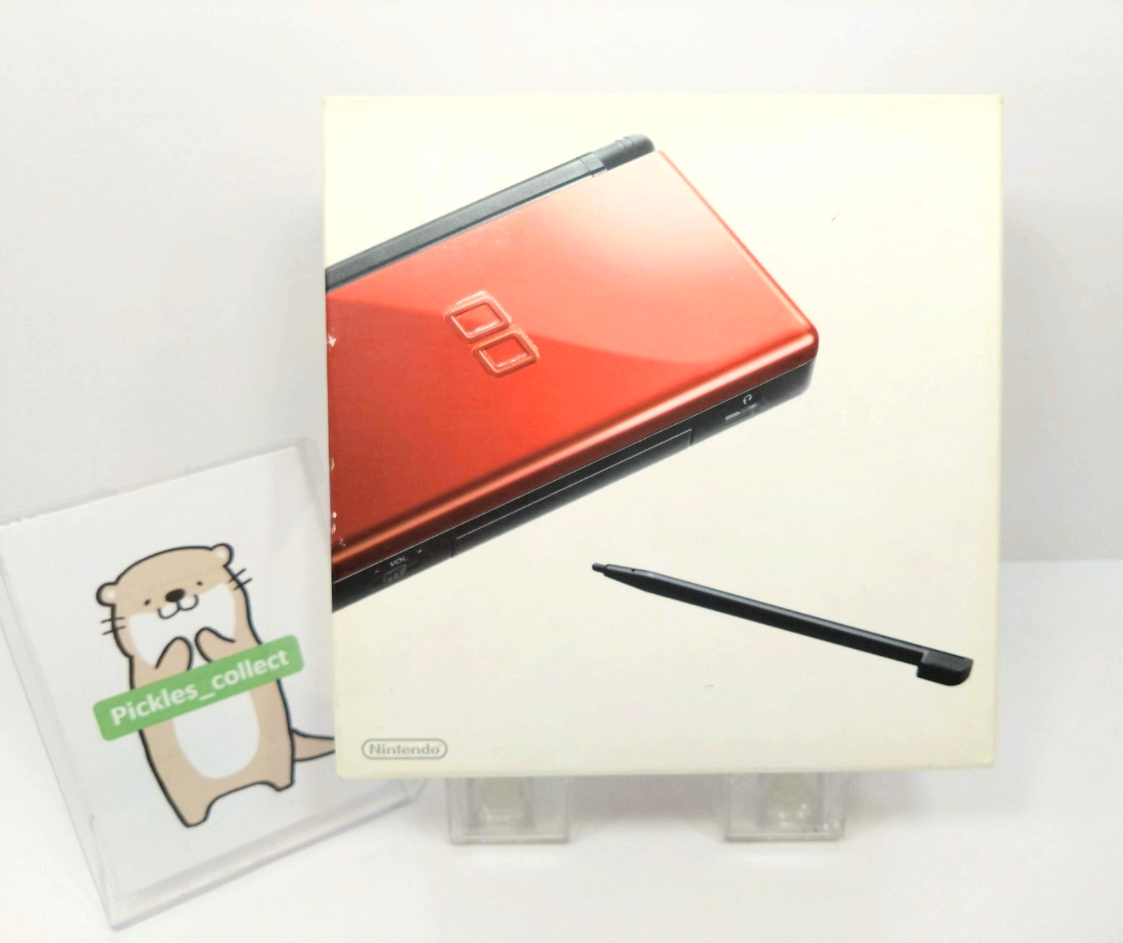DS Lite Crimson Black USG-001 w/Box Tested Nintendo DS 0314D