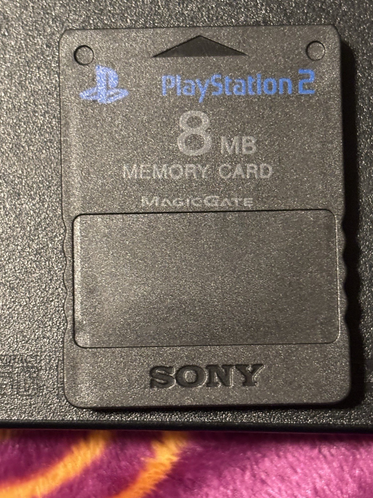 Sony PlayStation 2 Slim Black Console with Controller, 8MB Memory Card, READ DIS