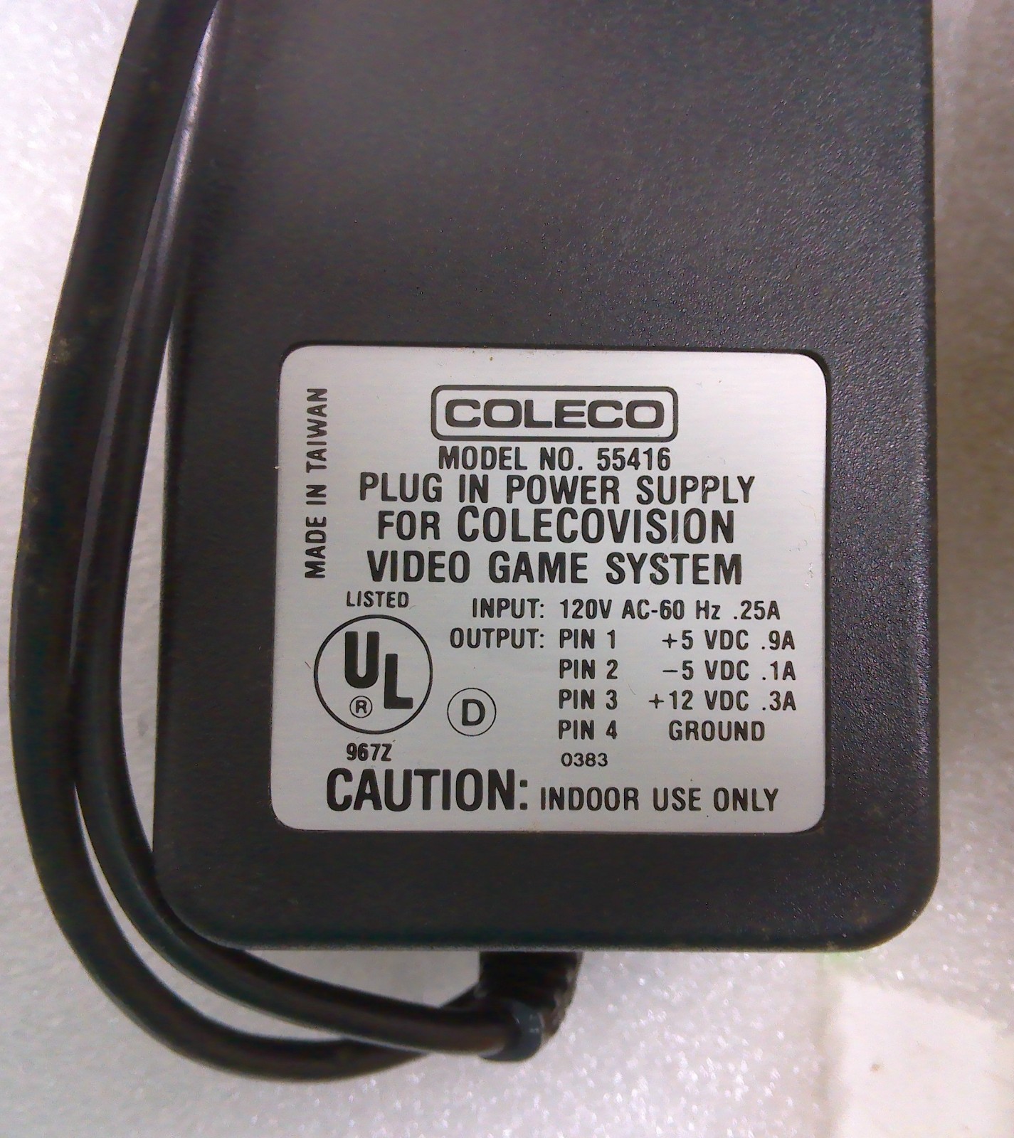 ColecoVision Console With Eight Games Donkey Kong – AS IS Untested