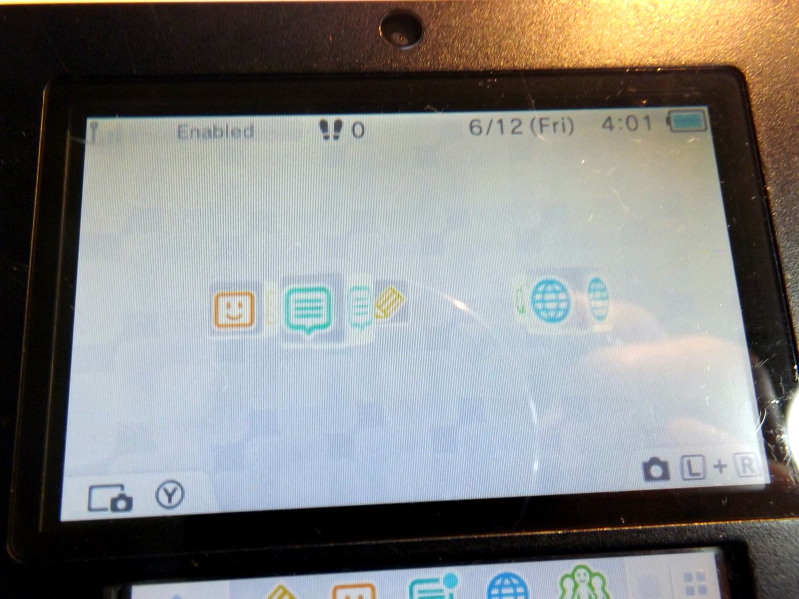 2011 Nintendo 2DS Handheld System Launch Edition Crimson Red with Power Adapter