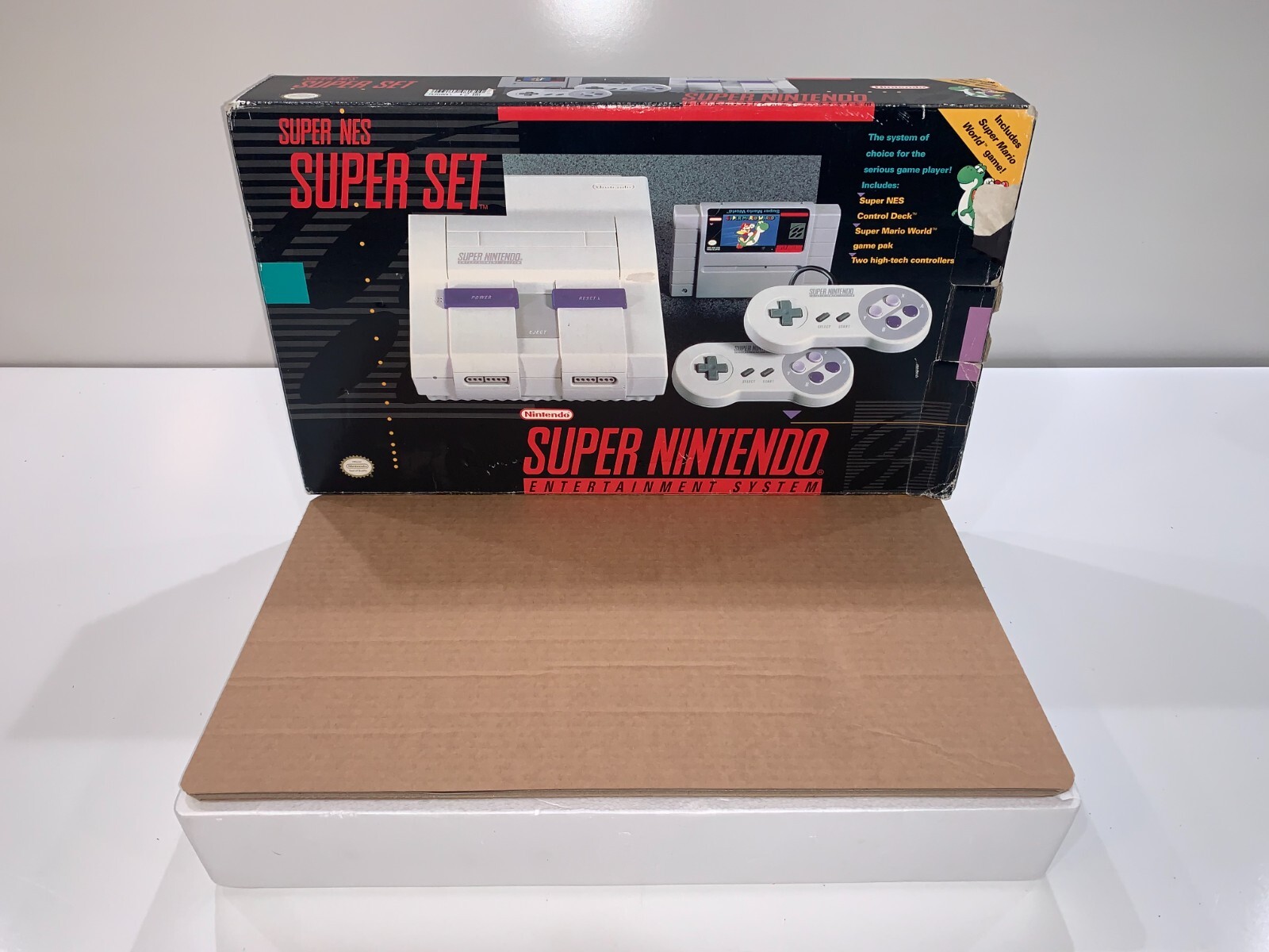 Super Nintendo Super Mario World System Console Complete in Box CIB Tested! #9