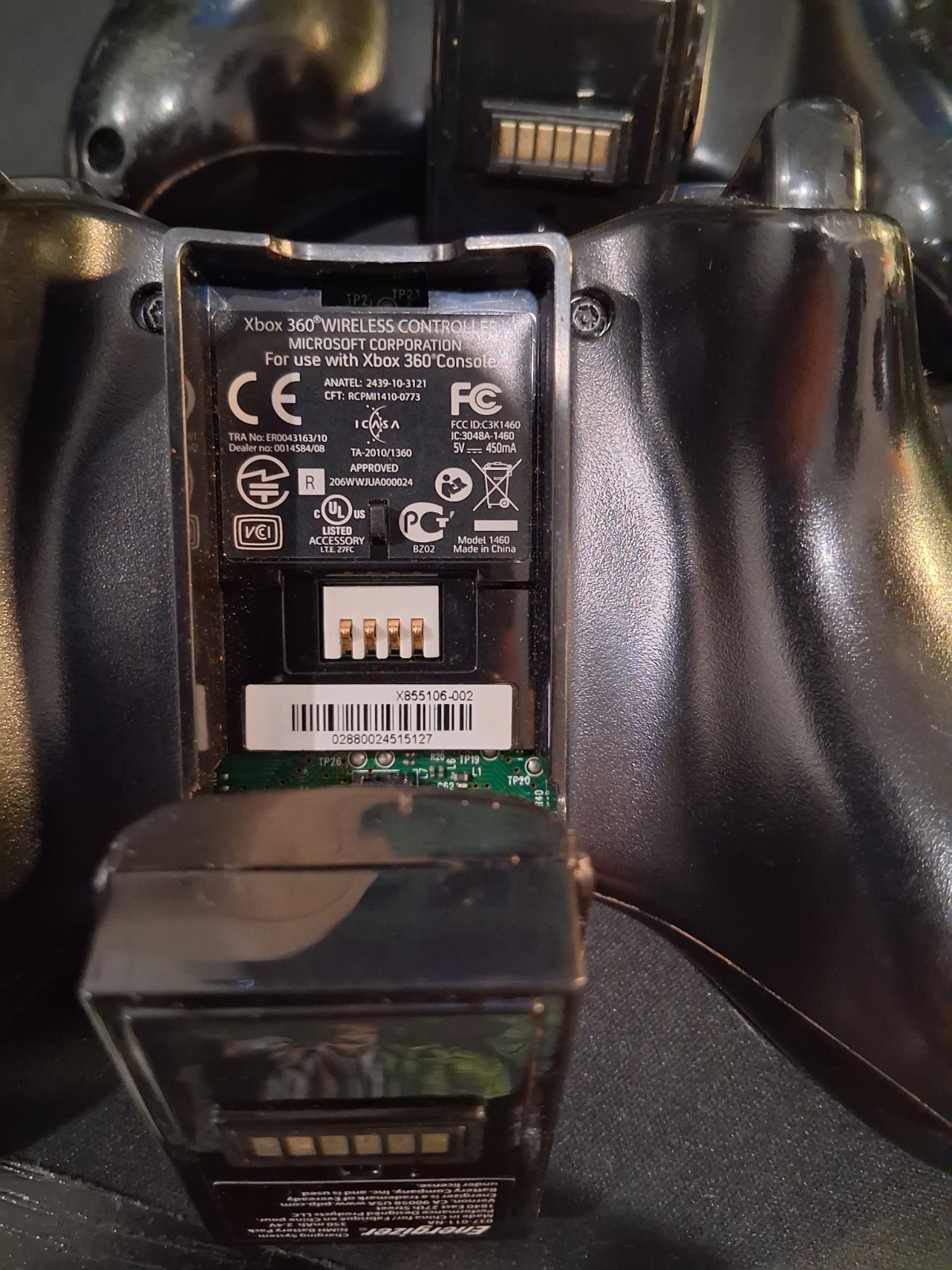 Microsoft Xbox 360 Black Matte Console UNTESTED For Parts Includes 4x…
