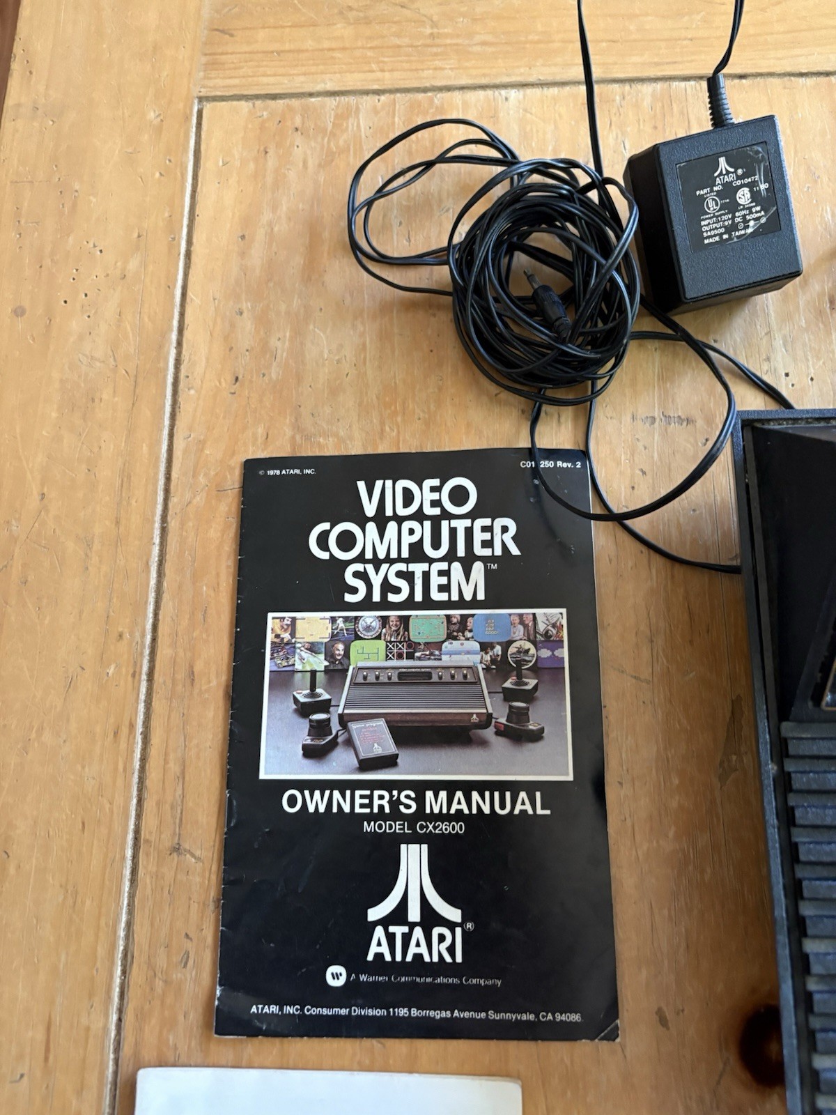 Atari 2600 Black Video Game Console Bundle With 19 Games Untested