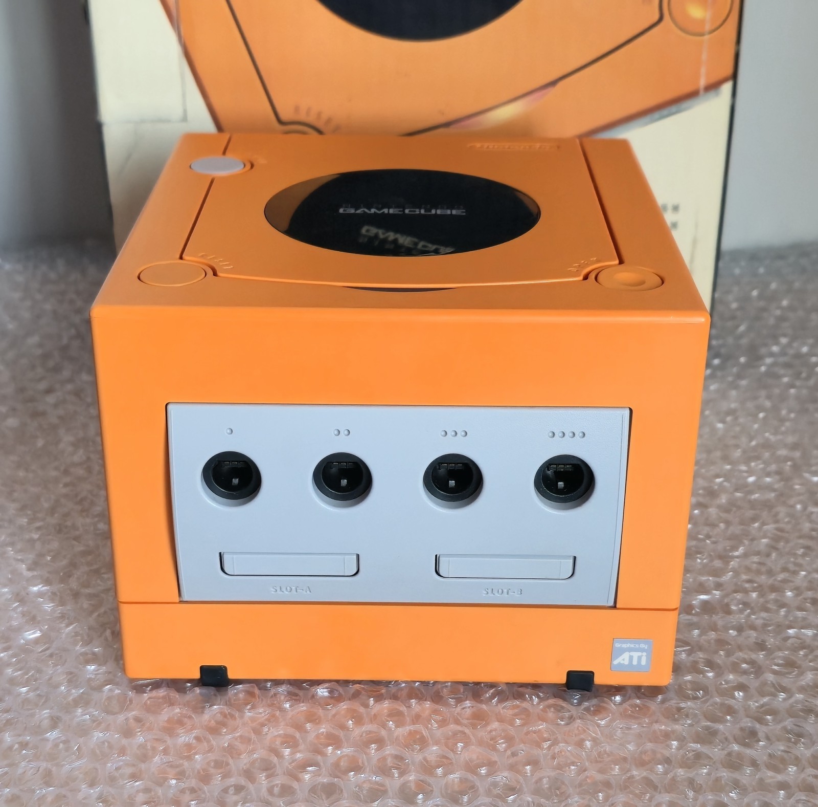 Korean Orange Nintendo Gamecube Console Boxed Rare Korea Version NGC