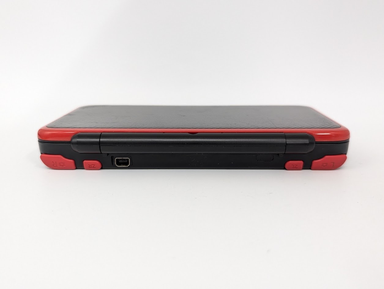 B7029 Nintendo new 2DS console LL XL Mario Kart Black x Red Japan w/memory fx