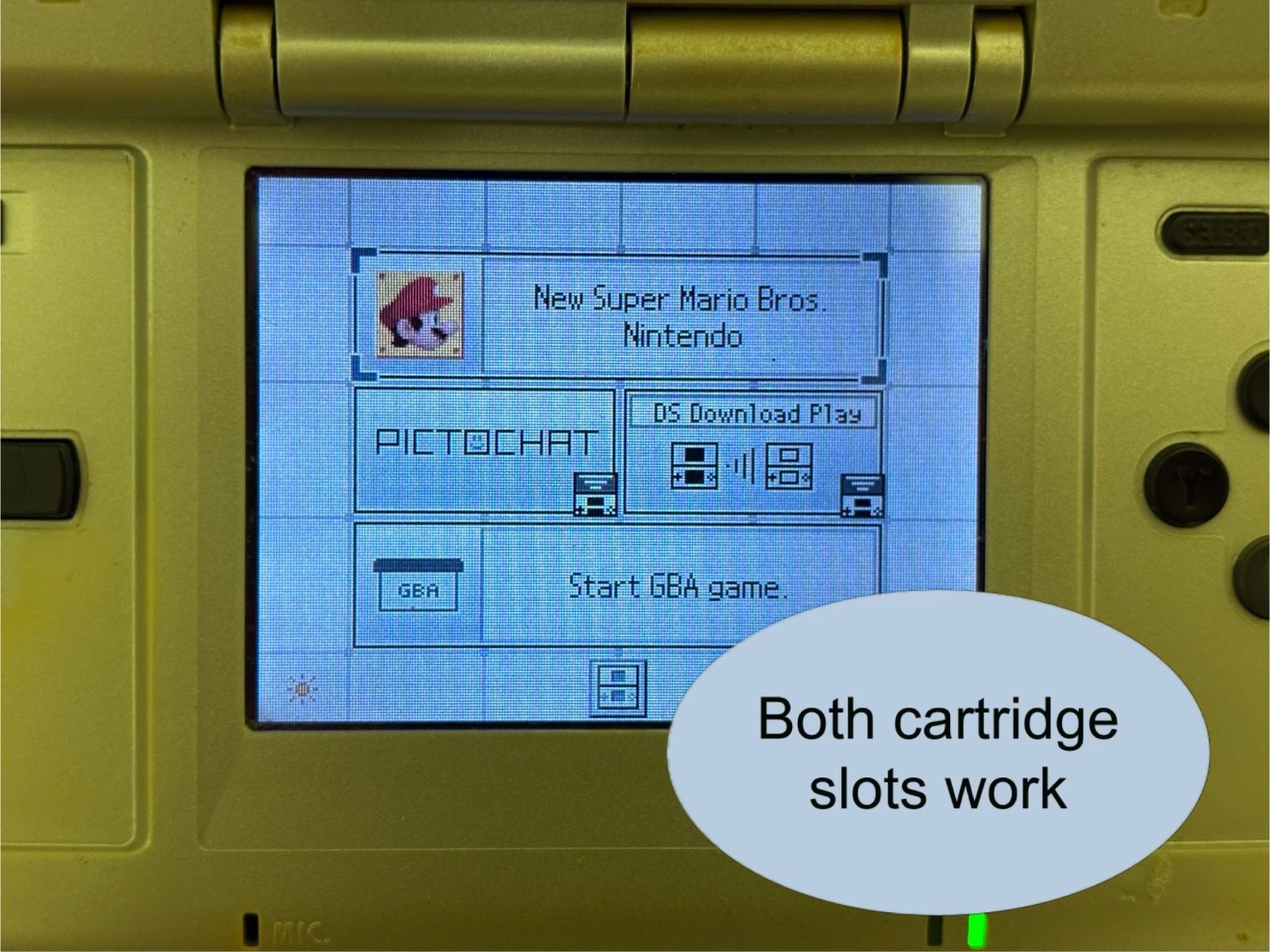 Nintendo DS Silver Handheld System – Good Condition! – TESTED AND WORKING (6A)