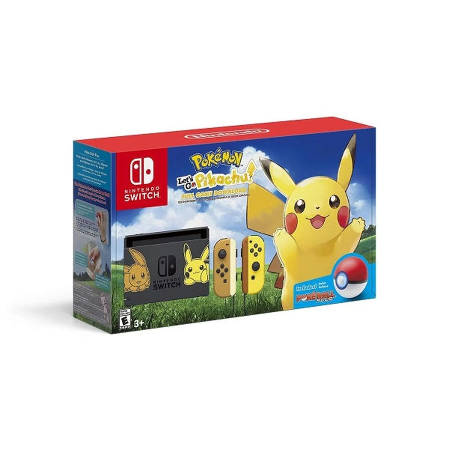 Nintendo Switch Console – Pokemon Let’s Go, Pikachu! + Poke Ball Plus Bundle Edi