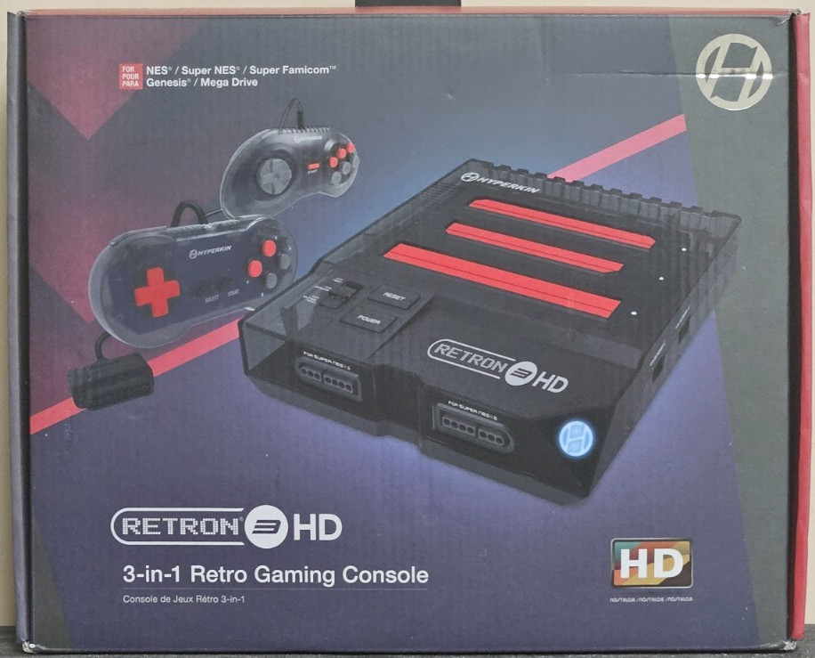 Hyperkin RetroN 3 HD Console for NES,SNES,Super Famicom,Genesis/Mega Drive Black