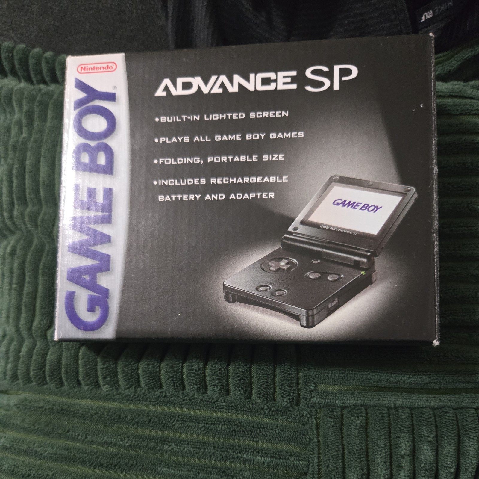 Nintendo Game Boy Advance SP Handheld Console- Onyx Black