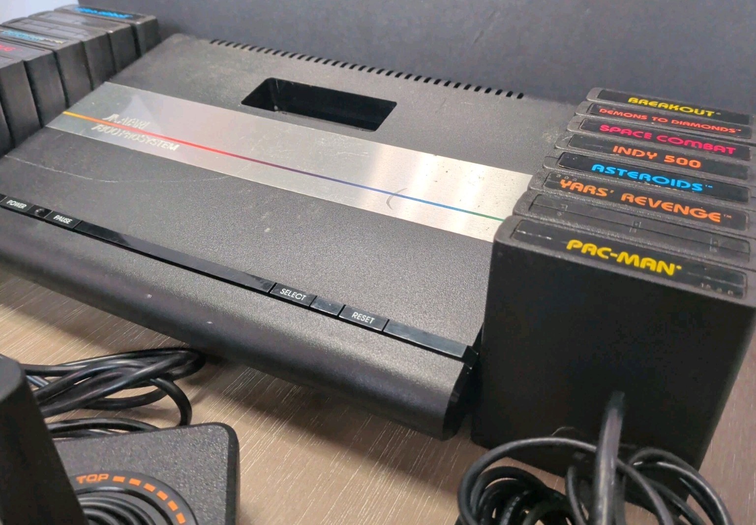 Atari 7800 ProSystem Console • (2) 2600 Controllers + Games • Tested + Working!