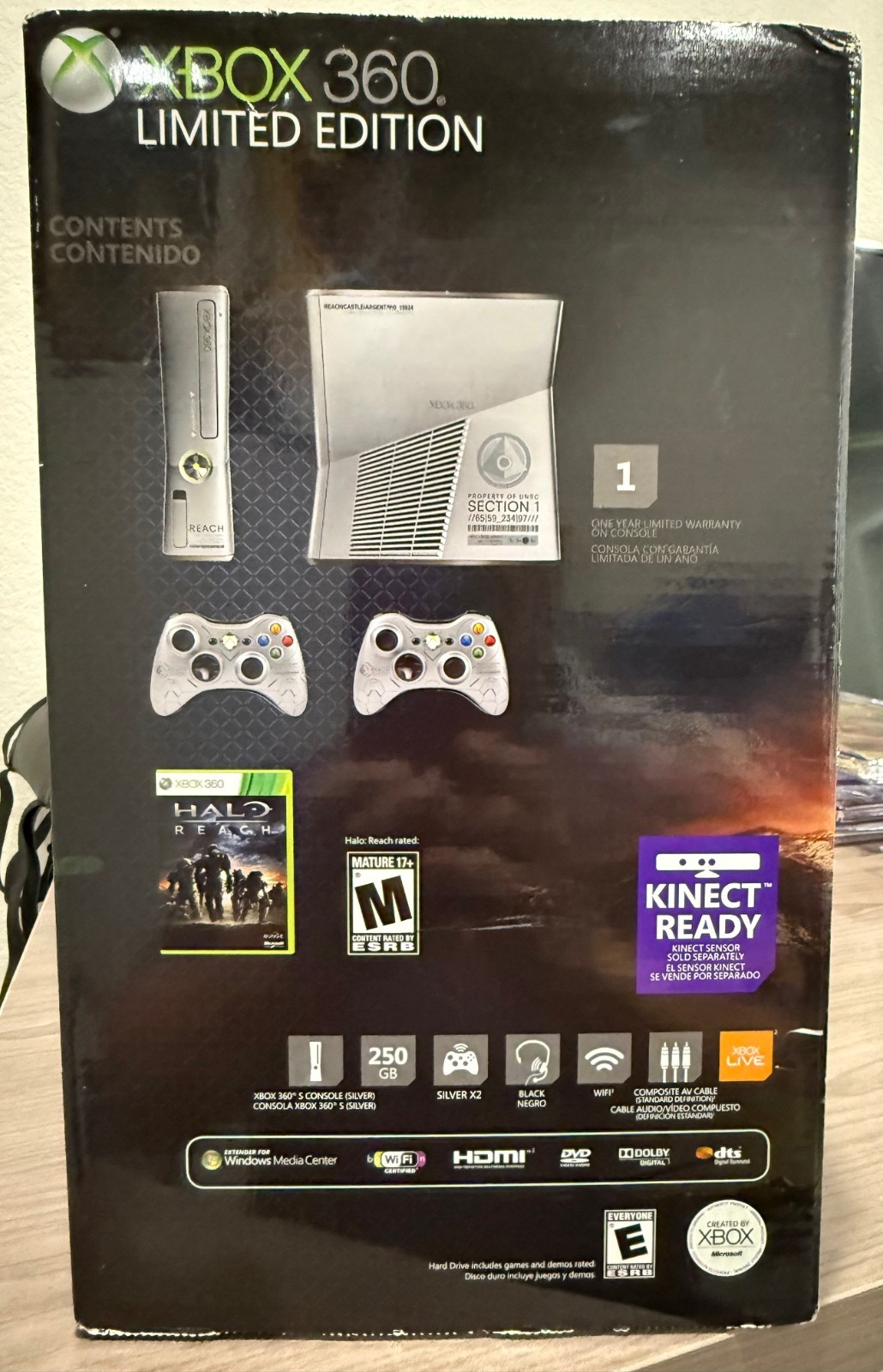 Xbox 360 Halo Reach Limited Edition Console Brand New In Box. Factory Sealed.