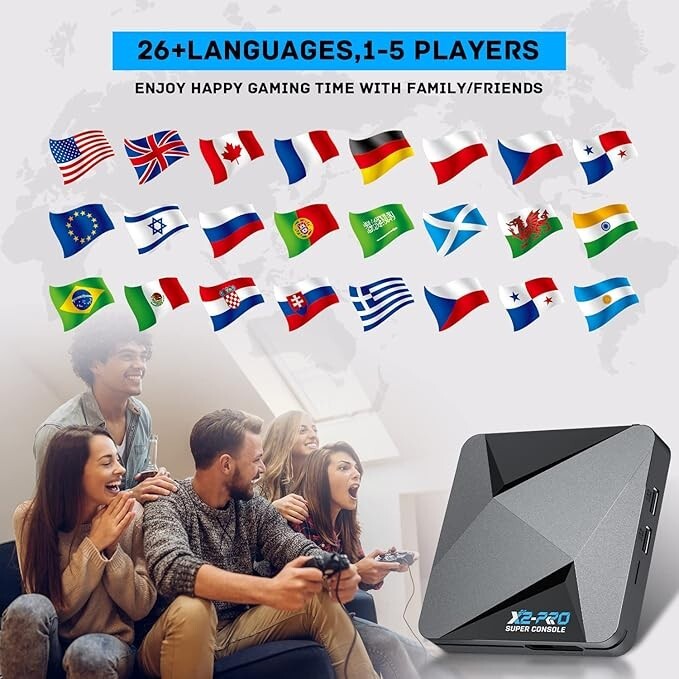 Super Console X2 PRO Retro Video Game Console Android, TV with 100,000+Games