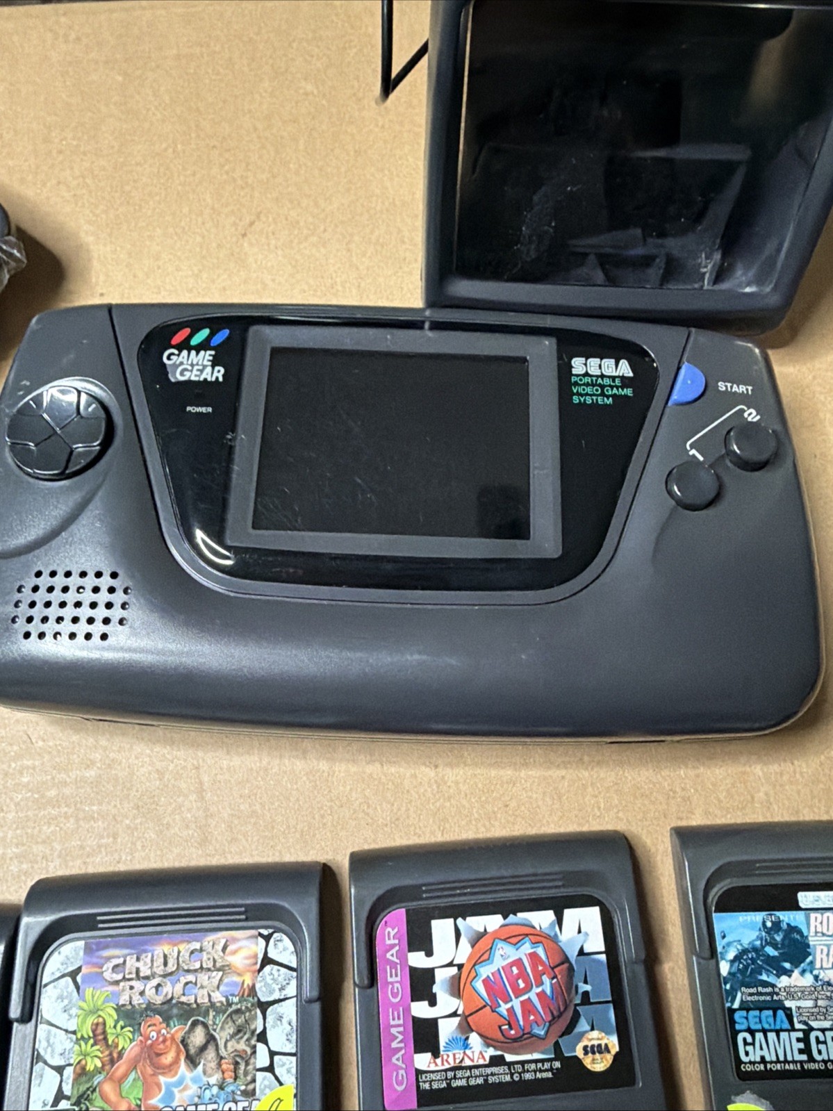 SEGA Game Gear Original Console Excellent WORKING 9 Games Included Plus Extras