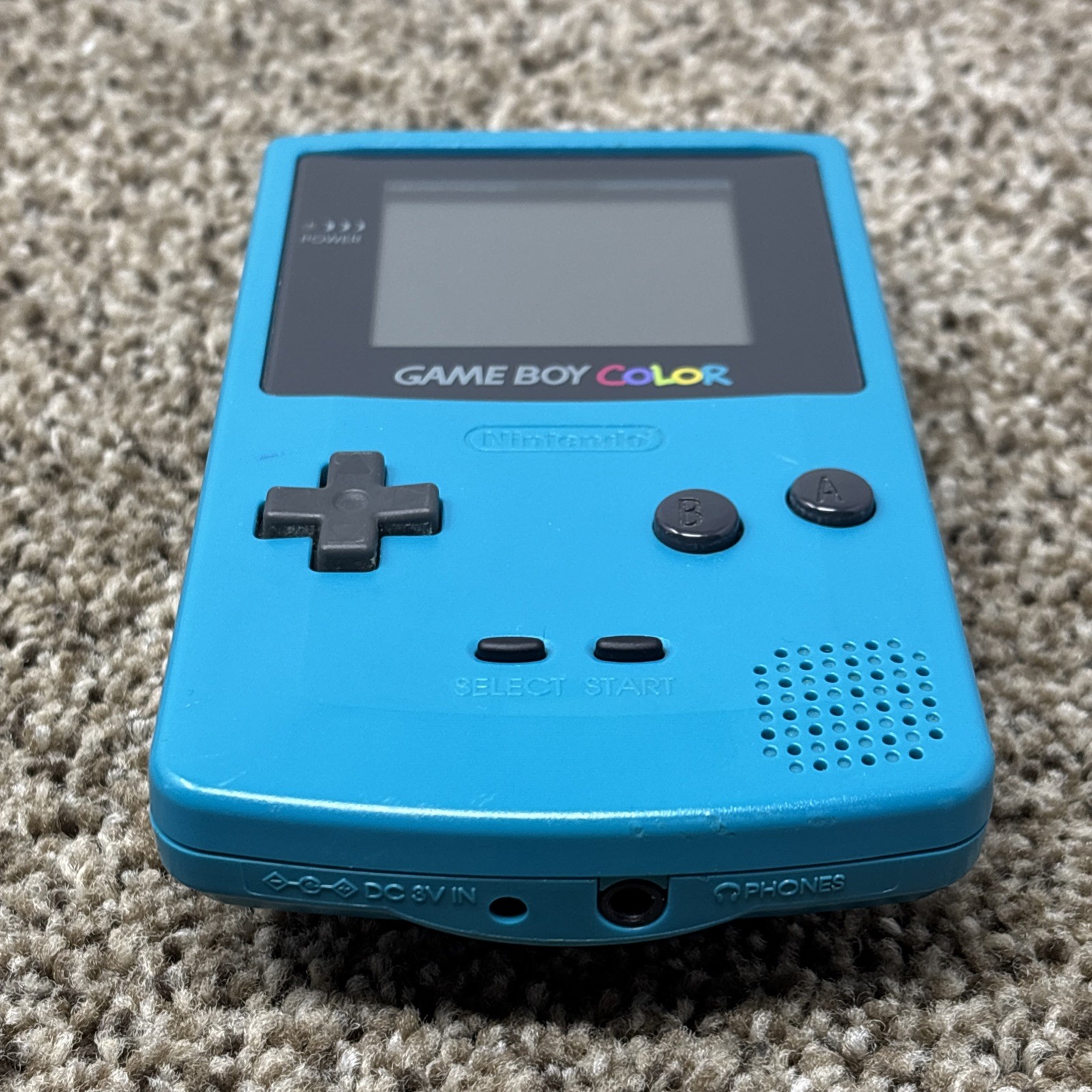 Nintendo Game Boy Color Handheld Game Console Teal Blue Tested