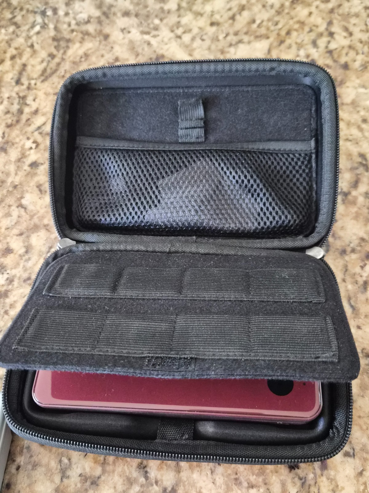 Nintendo DSi LL Burgundy Handheld Console + AC Adapter & Case *READ