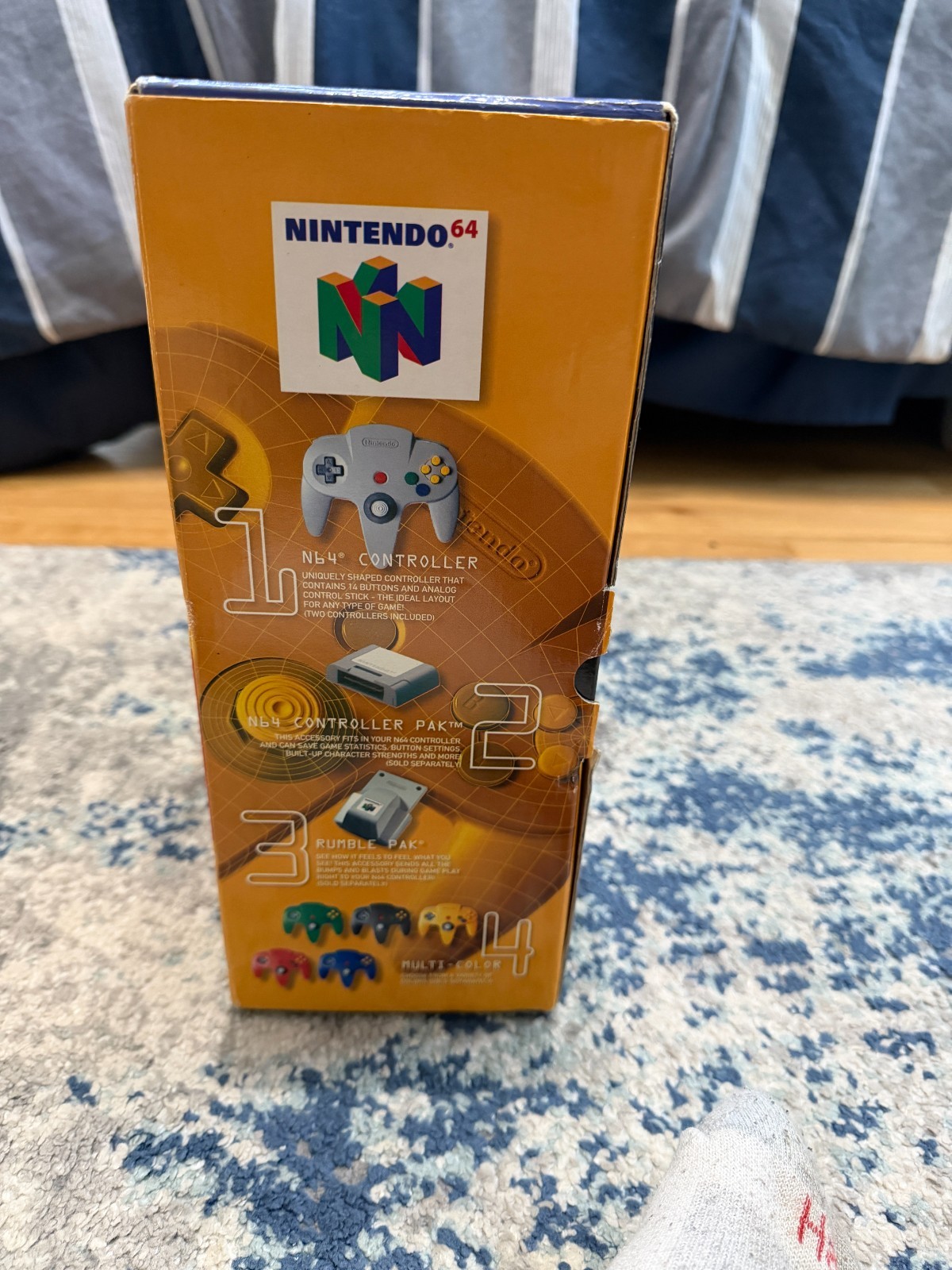 Nintendo 64 N64 Console Atomic Purple Bundle w/ Original Box & Expansion Pak TES