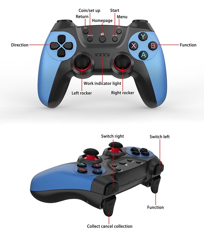 256GB/71000+ Retro Games Video Game Console TV Stick 4K HDMI Wireless Controller