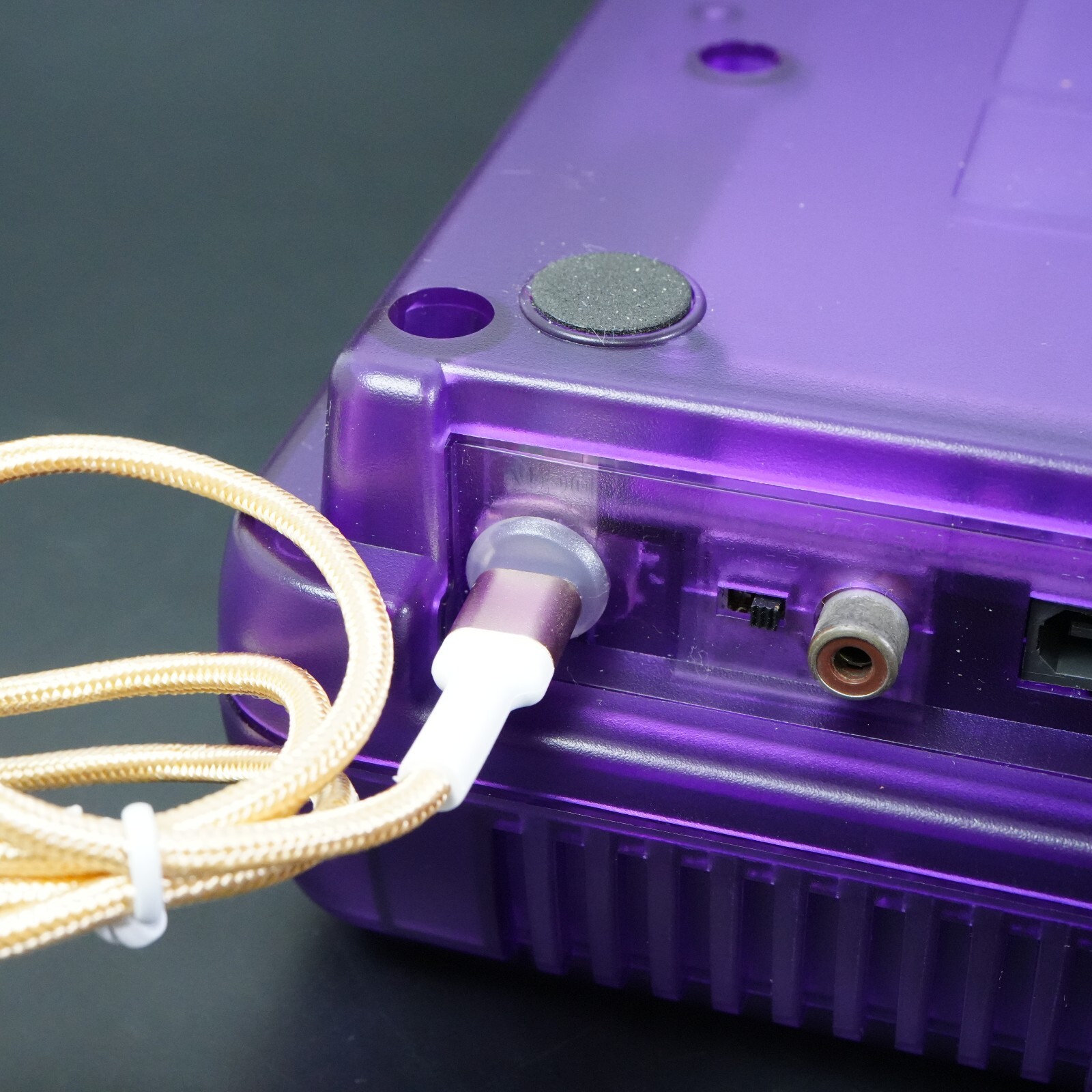 Nintendo Super Famicom Console SHVC-001 SFC SNES Purple Shell USB MOD