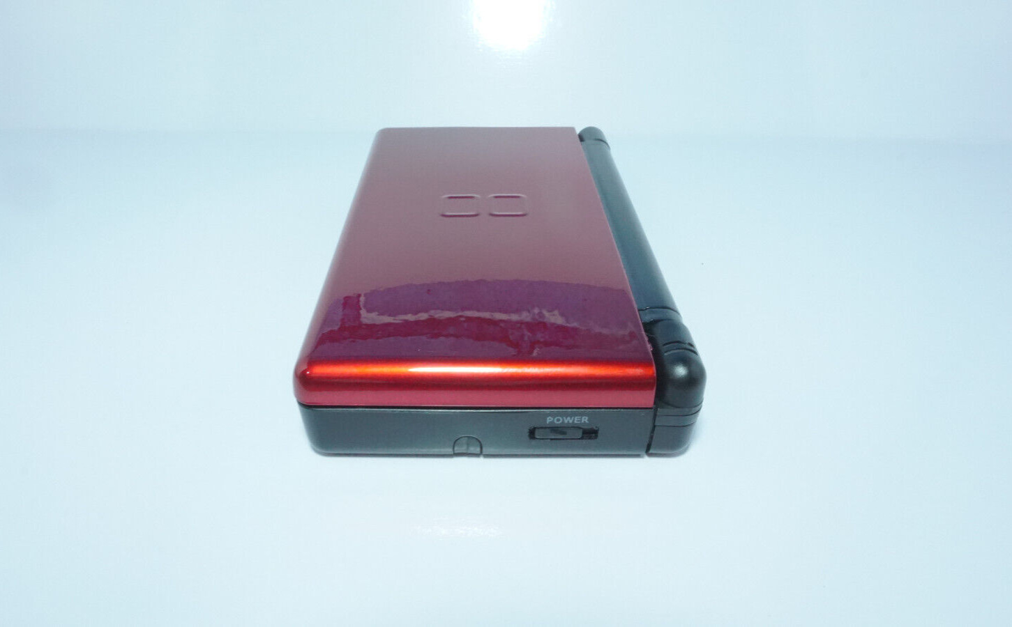Nintendo DS Lite Crimson Red / Black Handheld Gaming System w/ Charger & Stylus