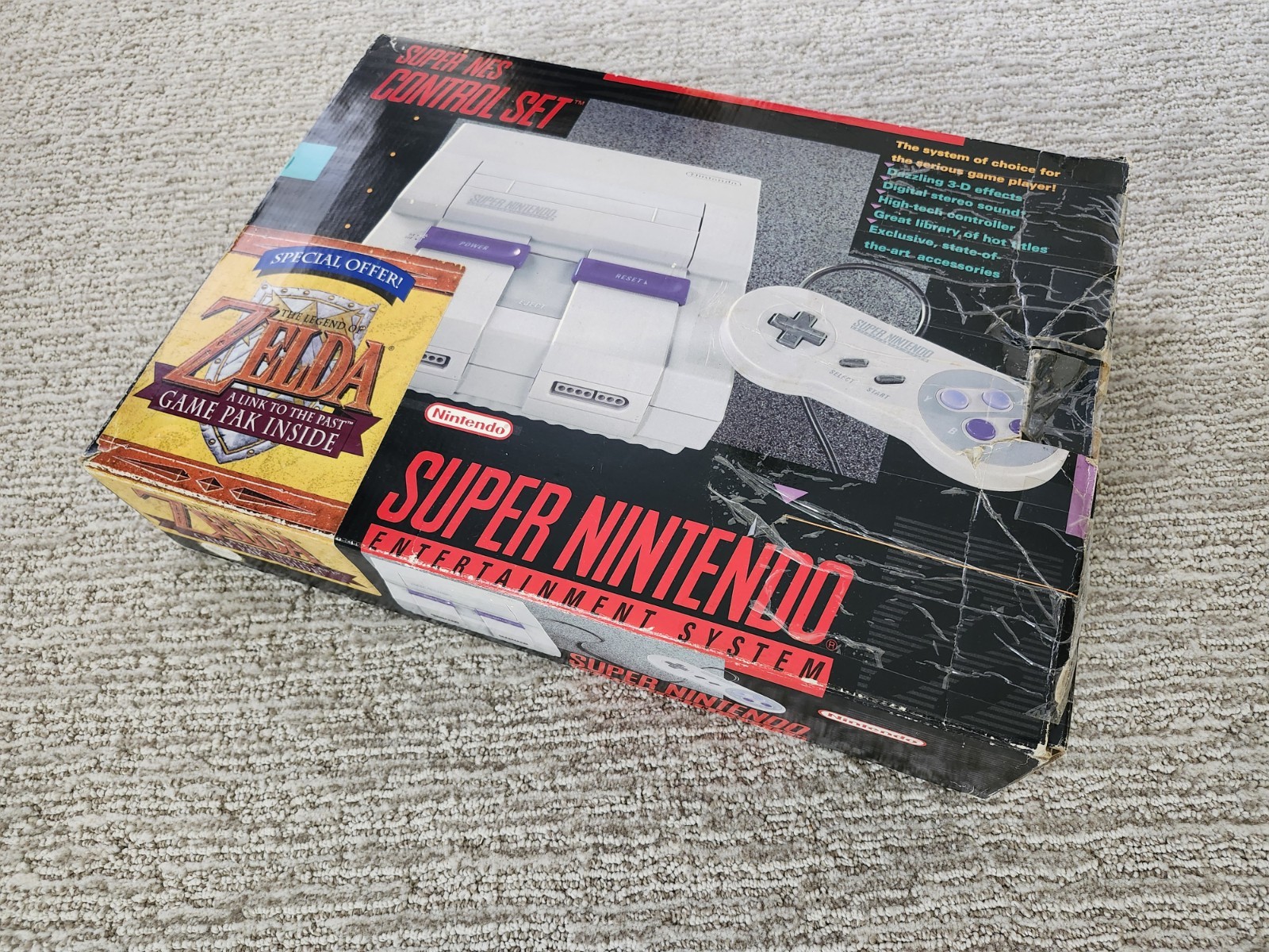 Super Nintendo Legend Of Zelda Edition SNES Console CIB Complete In Box