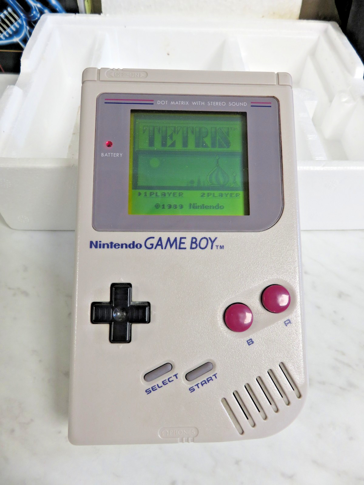 CLEAN! Nintendo original 1989 Game Boy DMG-01 with Box – Tetris Collector Set