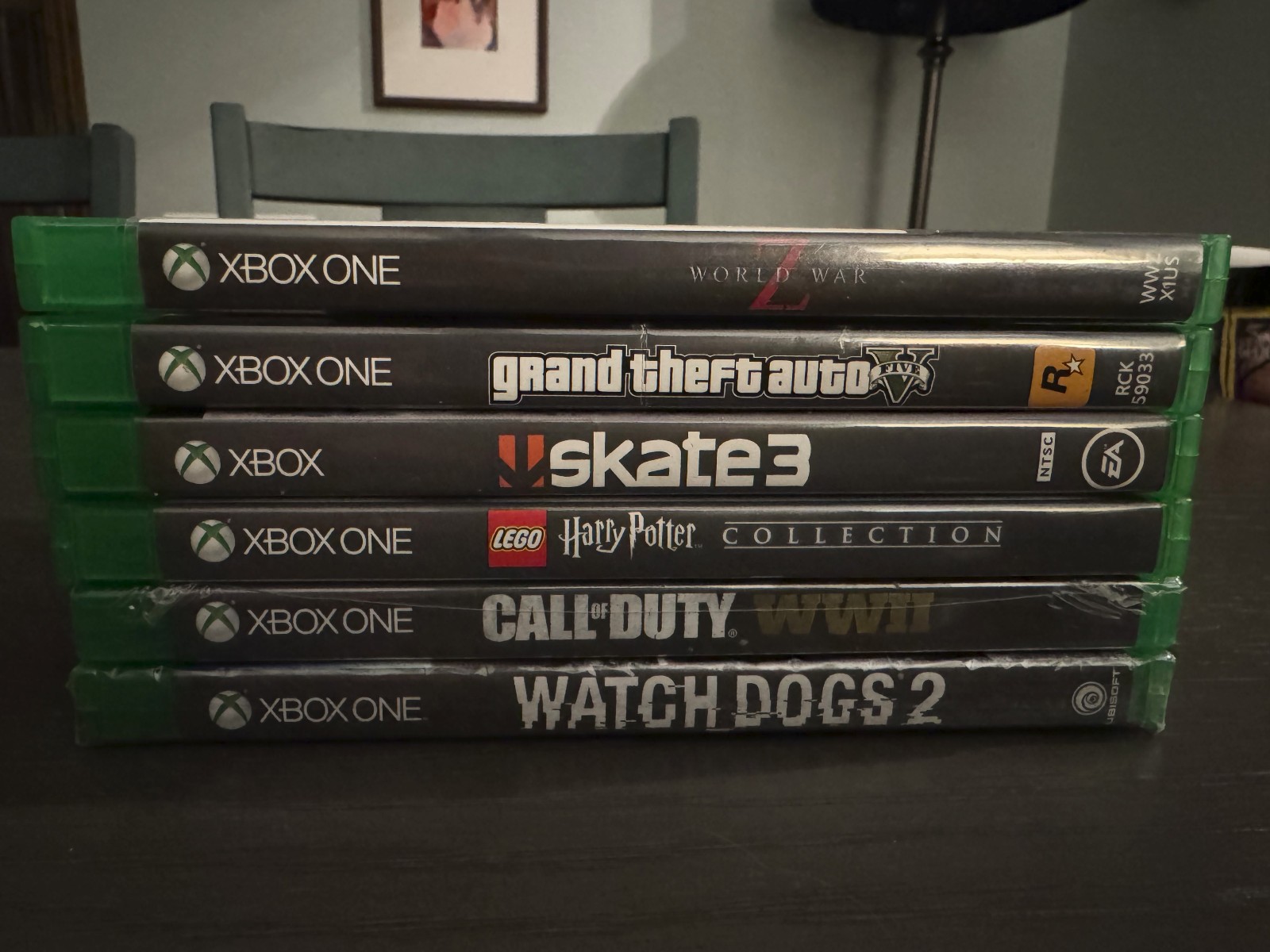 Xbox One S 1TB Console – Working Tested, Includes Controller, Cords, and 6 Games
