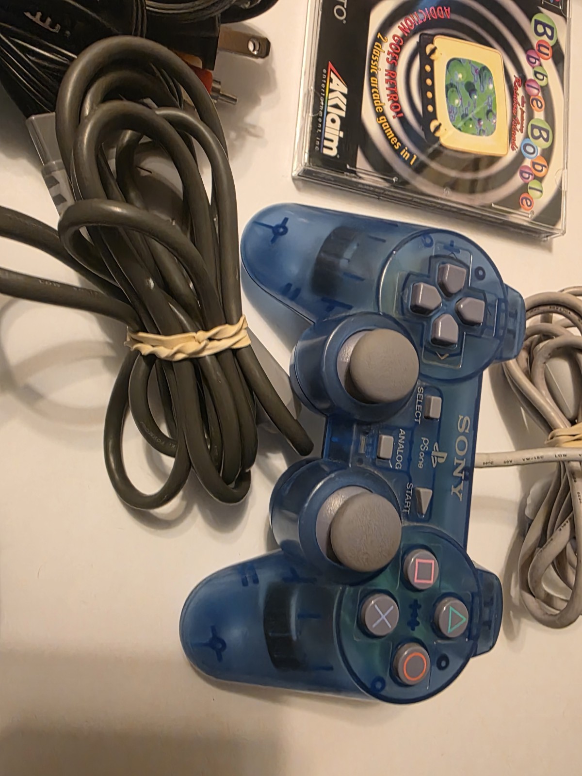 Sony PlayStation 1 Lot One Console One Game And Two Controllers See Description