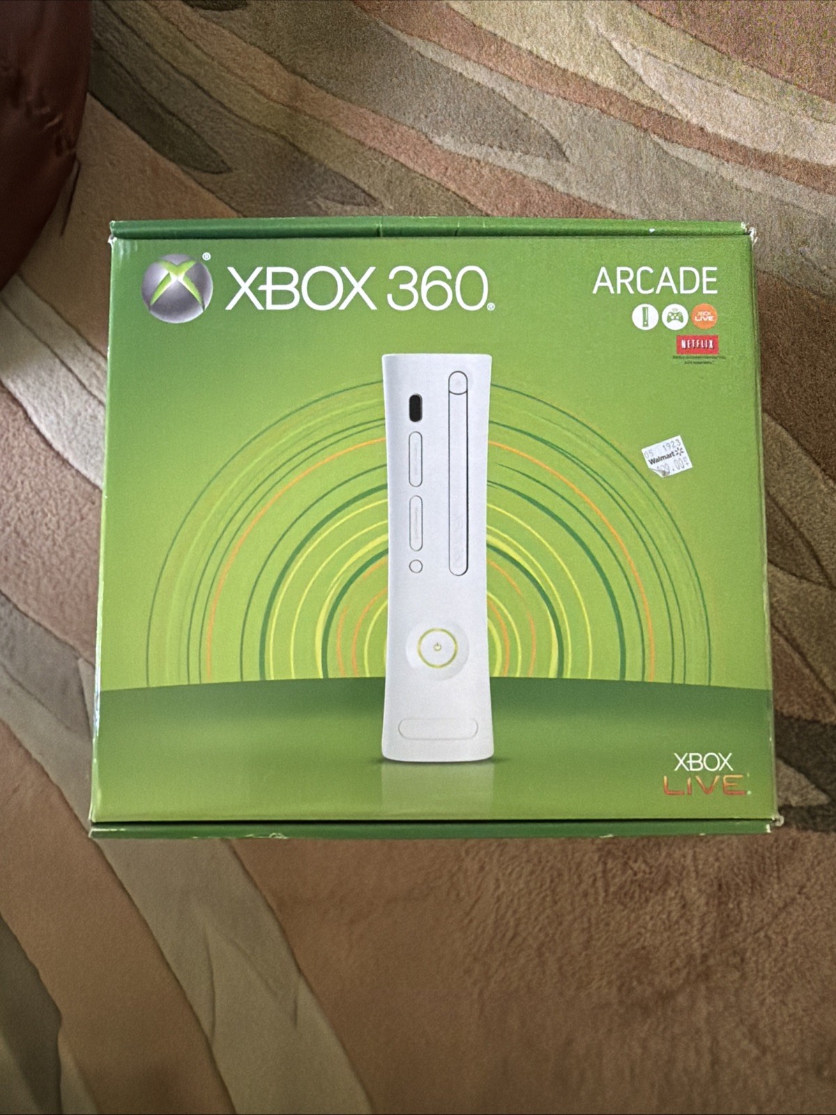 Microsoft Xbox 360 Arcade White Gaming Home Console W/ Controller (untested)