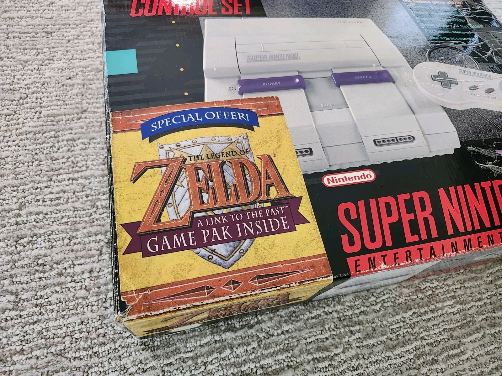 Super Nintendo Legend Of Zelda Edition SNES Console CIB Complete In Box