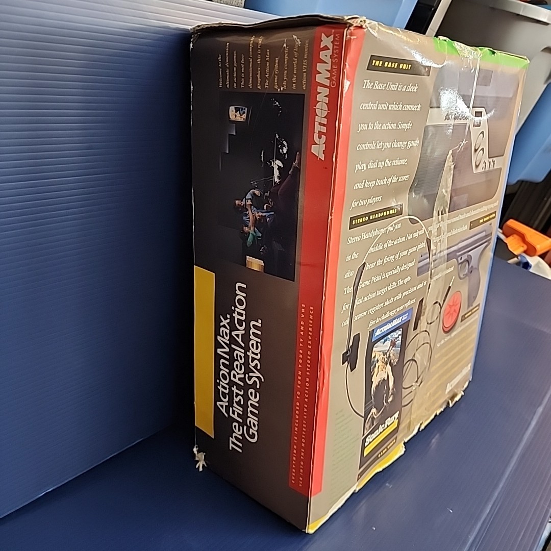 1987 Action MAX VCR Game System + Gun + Cables + Signal Light + Box – PARTS PCS