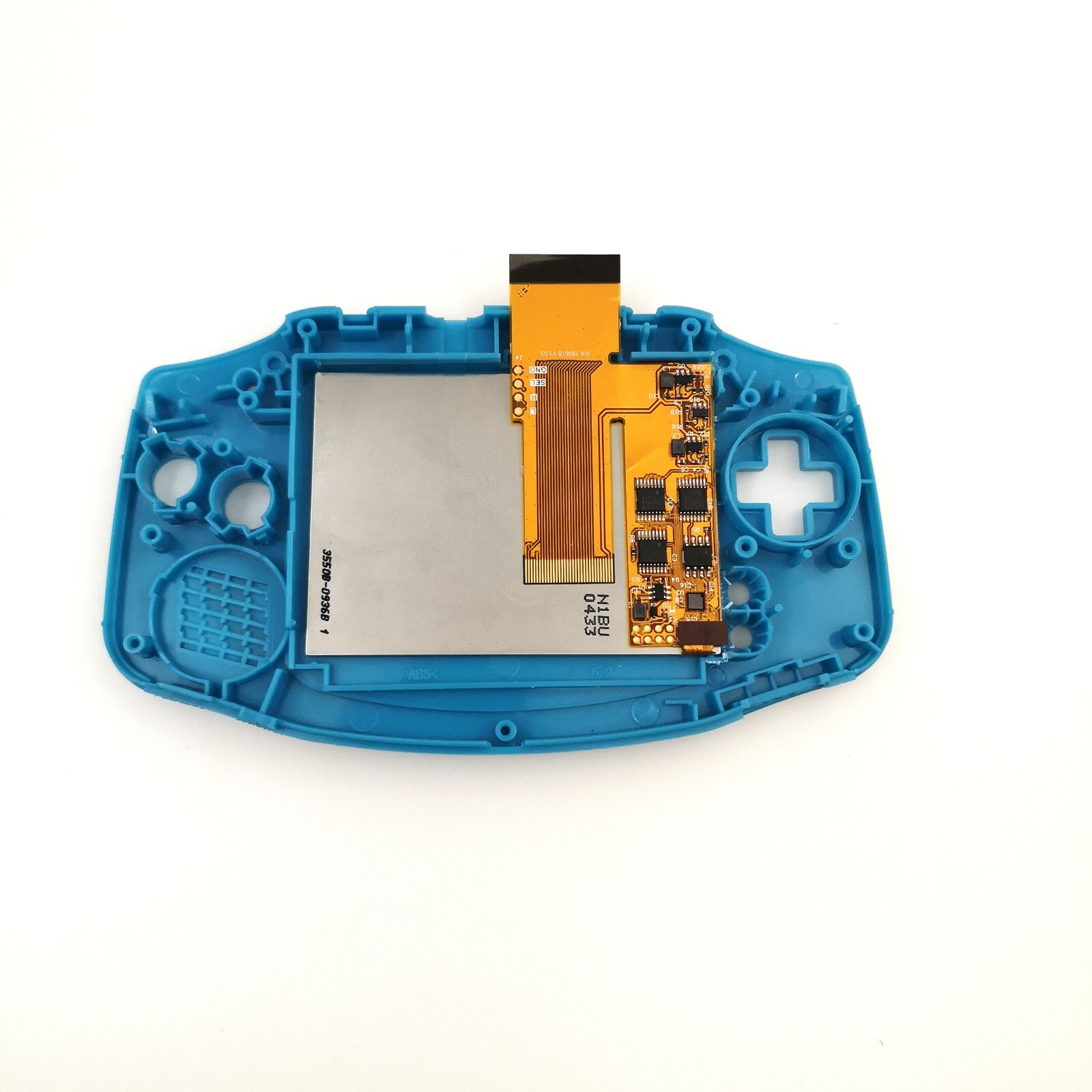 w/Clear Red Button GBA 10 Levels Brightness V2 IPS Backlight LCD Mod& Shell Case