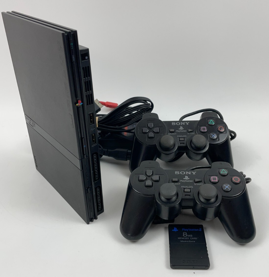 Sony PlayStation 2 SCPH-70000 Console w/ 2 Wired Controllers & 8MB Memory Card