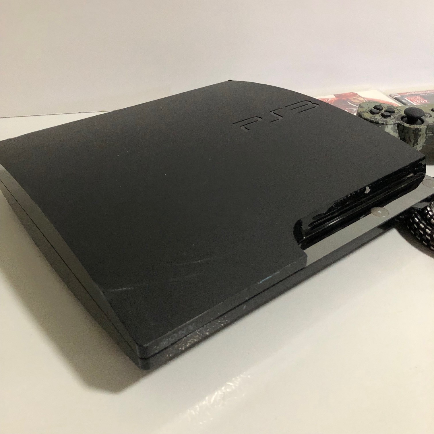 Sony Playstation 3 Slim 120GB Console Bundle w/ Controller Games Lot CECH 2001A