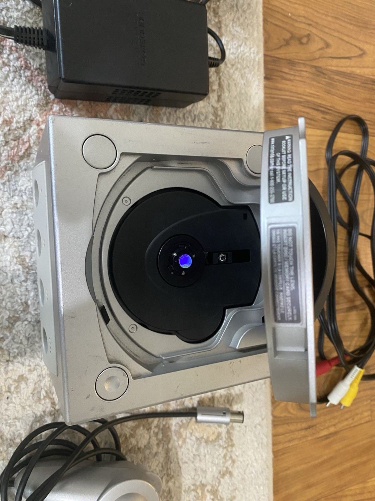 Nintendo GameCube Platinum Console OEM Controller AV Power 128MB Memory Card