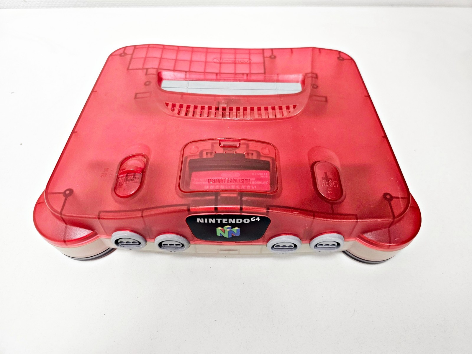 Nintendo 64 Console Red & White Clear 067 JAPAN
