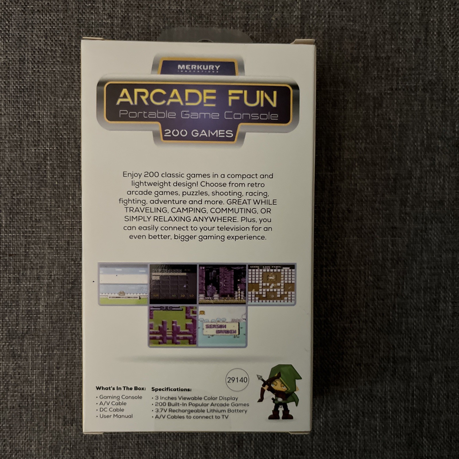 Merkury Innovations Arcade Fun Portable Game Console With 200 GAMES NEW 2025!